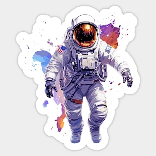 Astronaut Spaceman Voyage Discovery Sticker